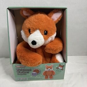 New Health Touch Weighted Warmer Huggable Red Fox Plush MicroHeat Lavender Scent